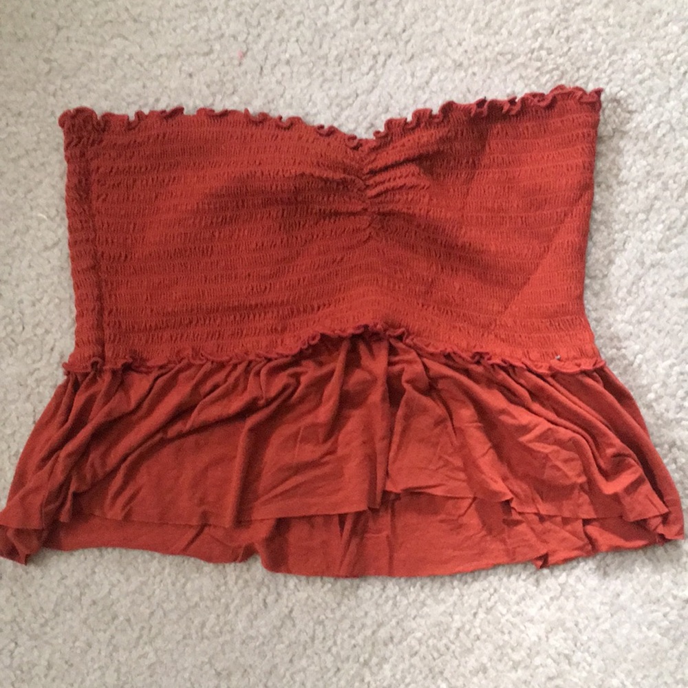 Hollister burnt orange crop top